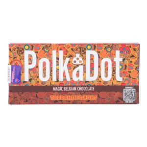 PolkaDot Torrone Delight Belgian Chocolate Bar